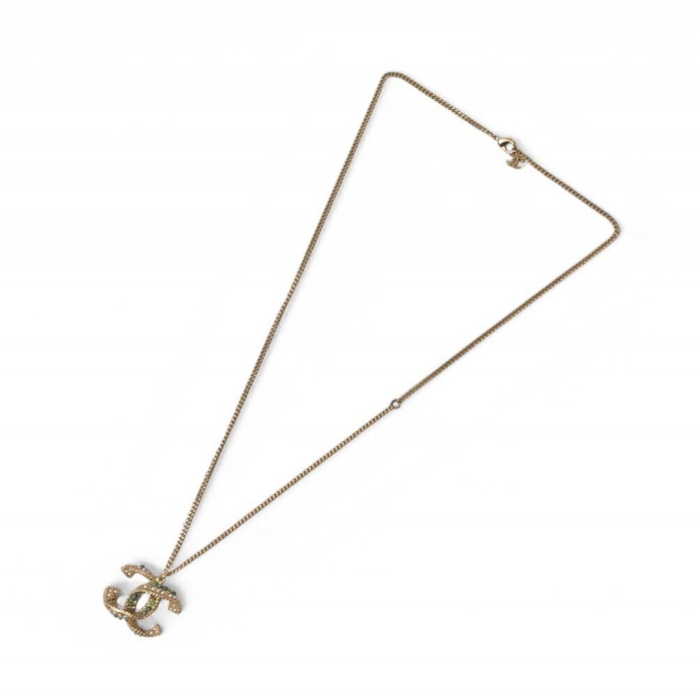 CHANEL Authentic Gold Logo Necklace - Picture 6 of 8